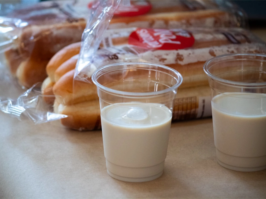 Horchata con fartons para todos los participantes