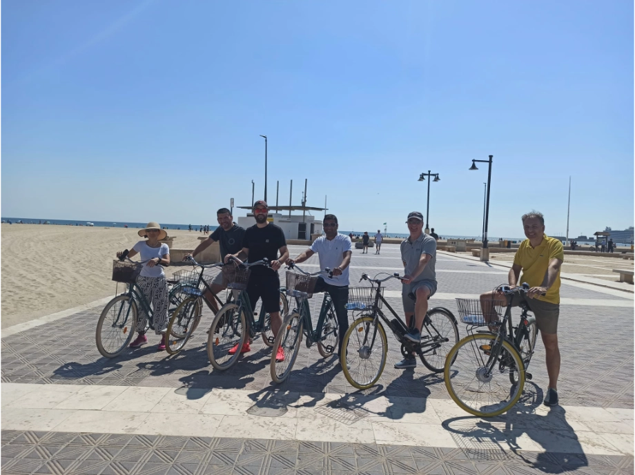 Participantes ruta en bici